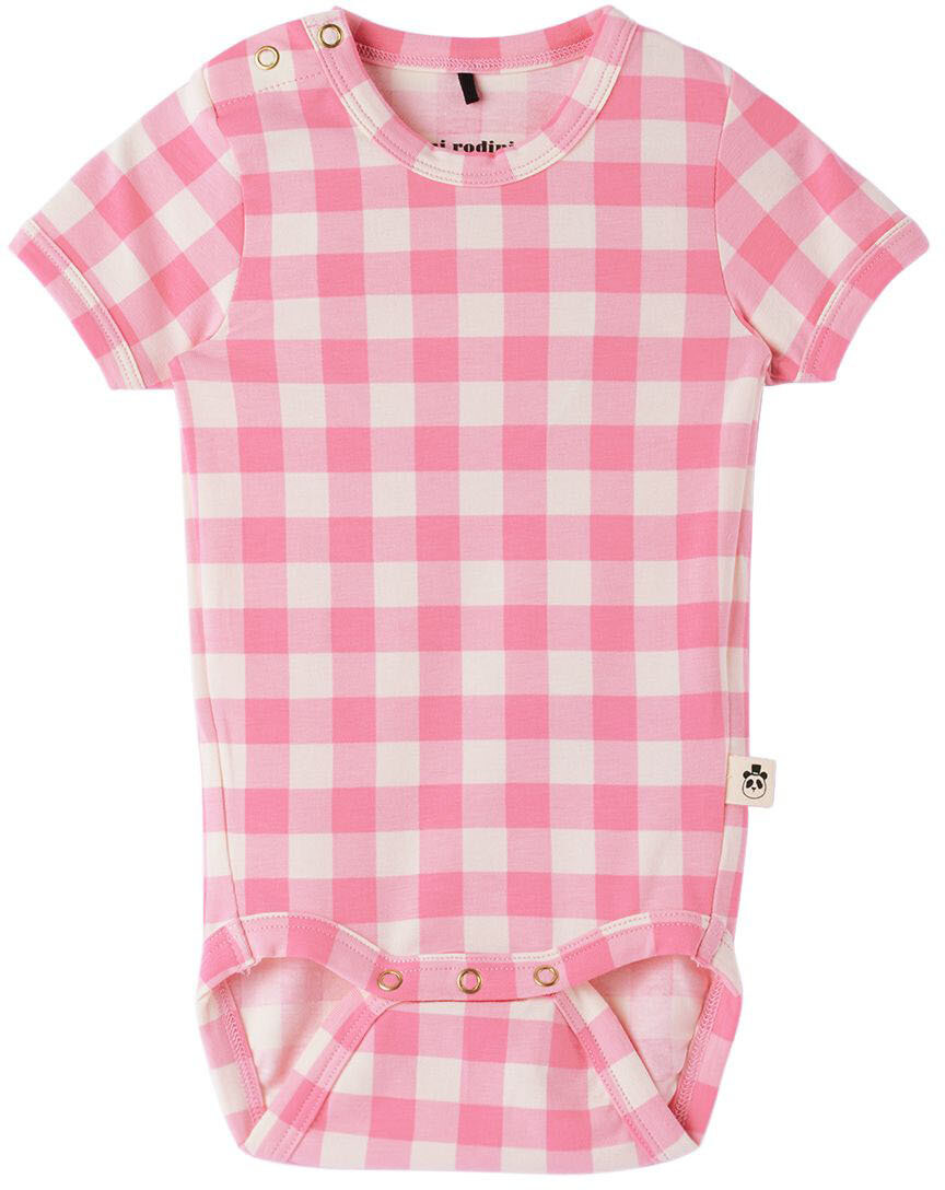 

Боди Baby Pink в клетку Mini Rodini