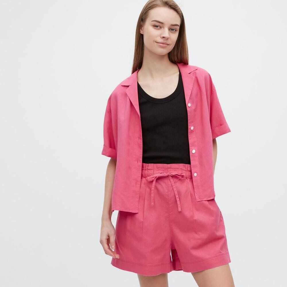 

Шорты хлопковые Uniqlo, розовый