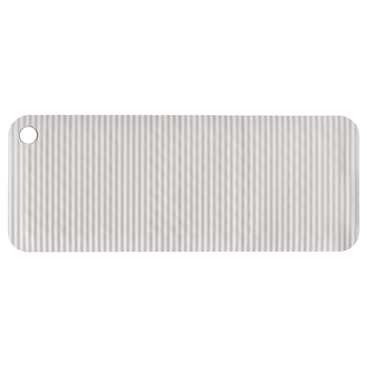 

DOPPA ДОППА Коврик в ванну, светло-серый, 33x84 см IKEA