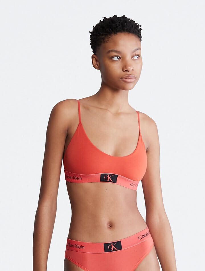 

Бюстгальтер без косточек Calvin Klein 1996, оранжевый