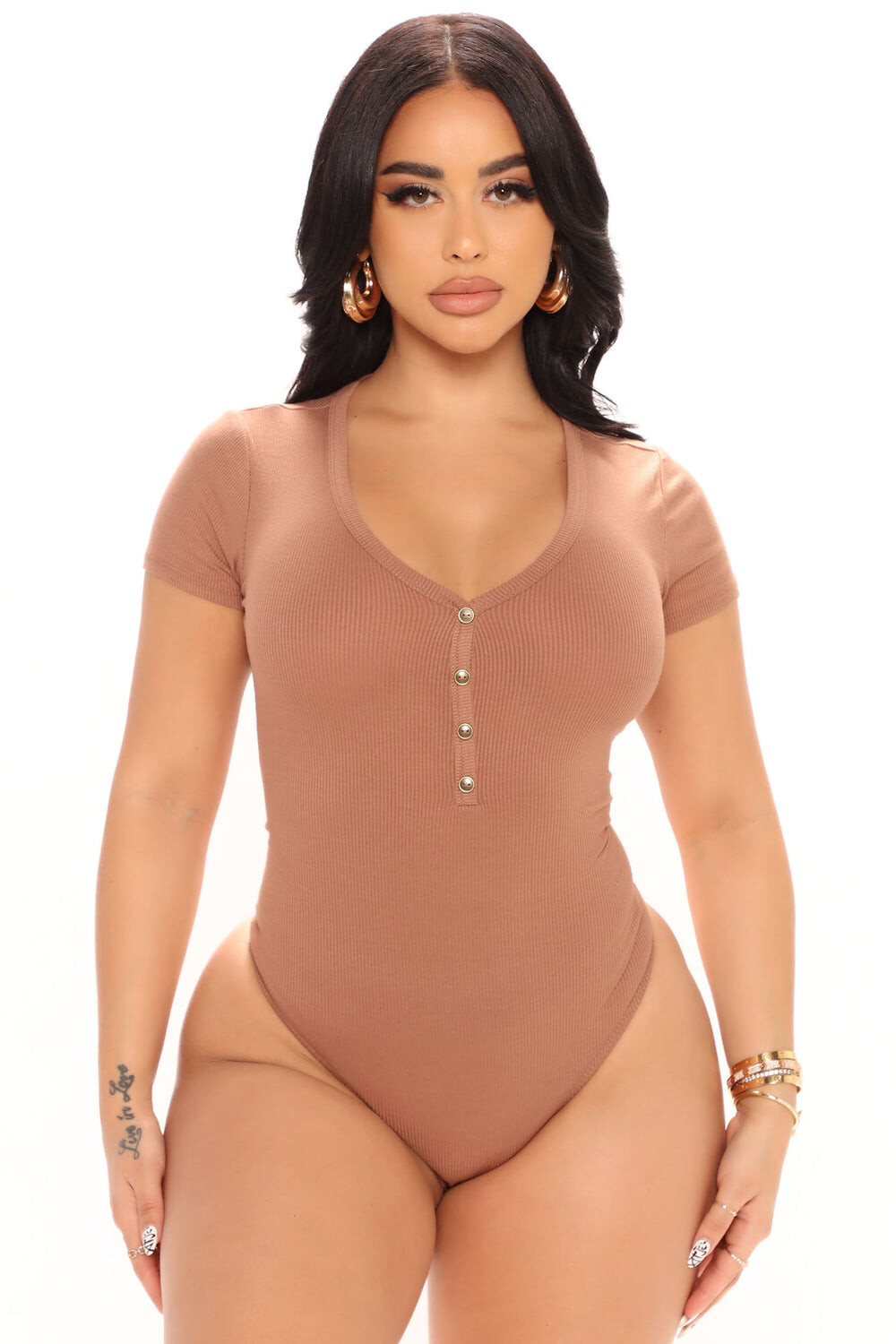 

Боди Fashion Nova HT11131, шоколад