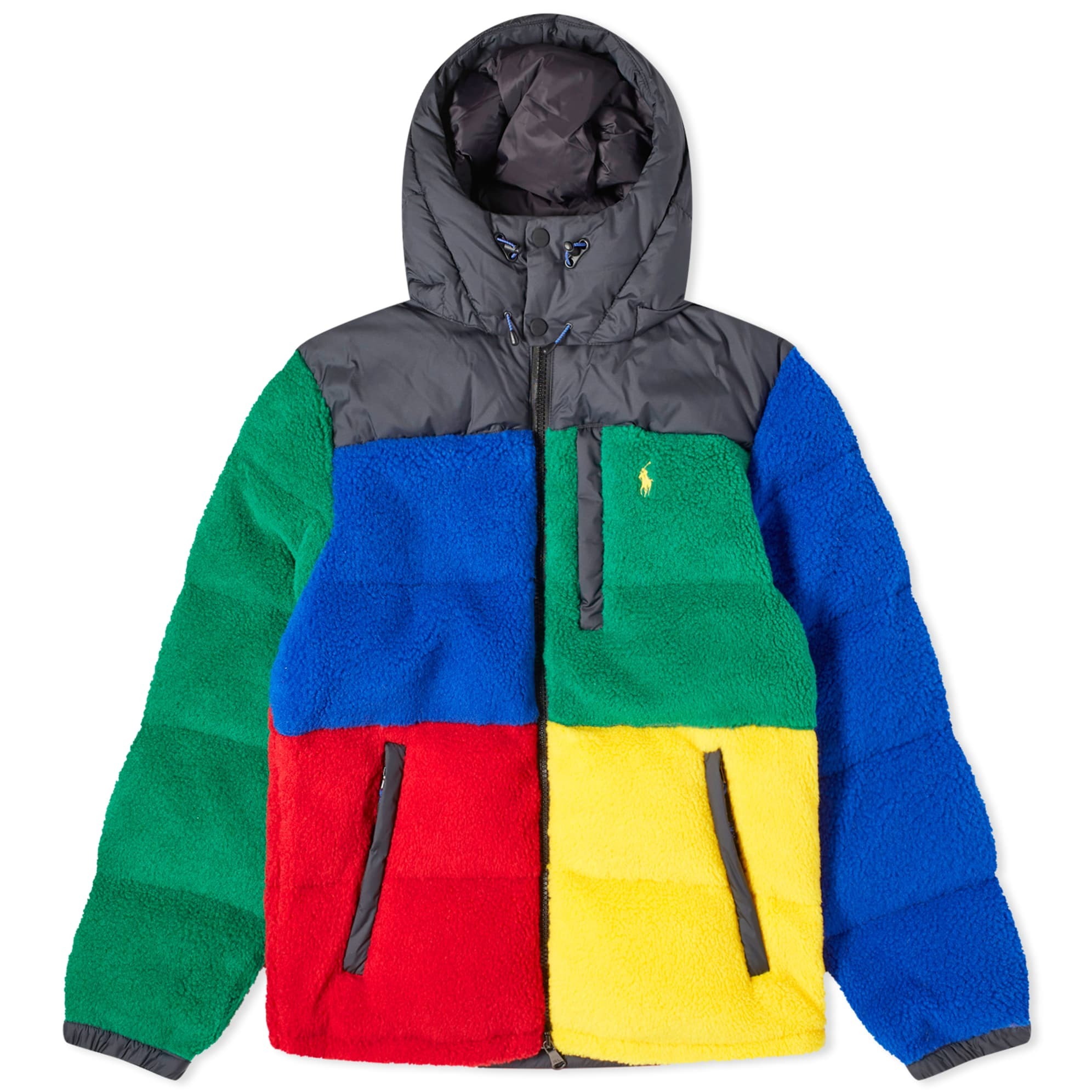 Куртка Polo Ralph Lauren Colour Block Fleece, мультиколор куртка zara colour block мультиколор