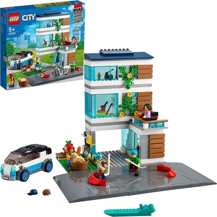

Конструктор Lego 60291 City современный семейный дом с уличными панелями