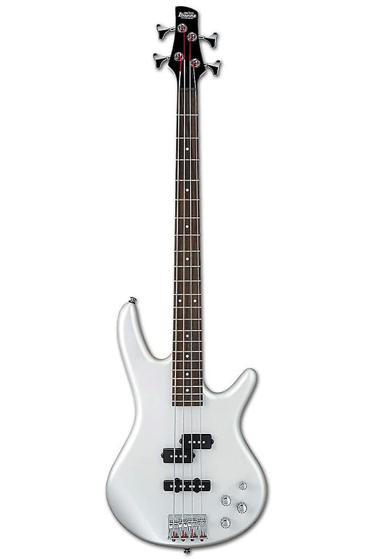 цена Ibanez GSR200 Gio Series 4-струнная бас-гитара - жемчужно-белый GSR200 GIO Series 4 String Electric Bass,
