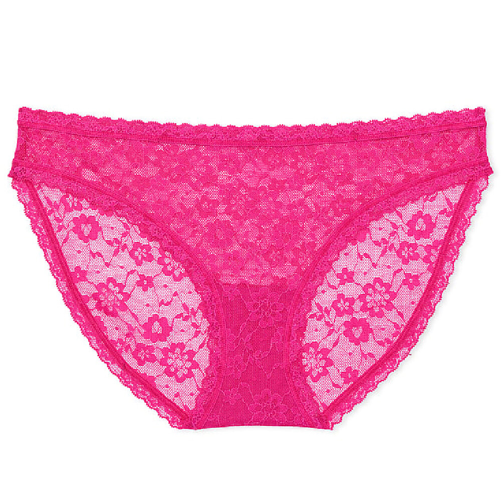 

Трусы Victoria's Secret The Lacie Lace String Bikini, розовый