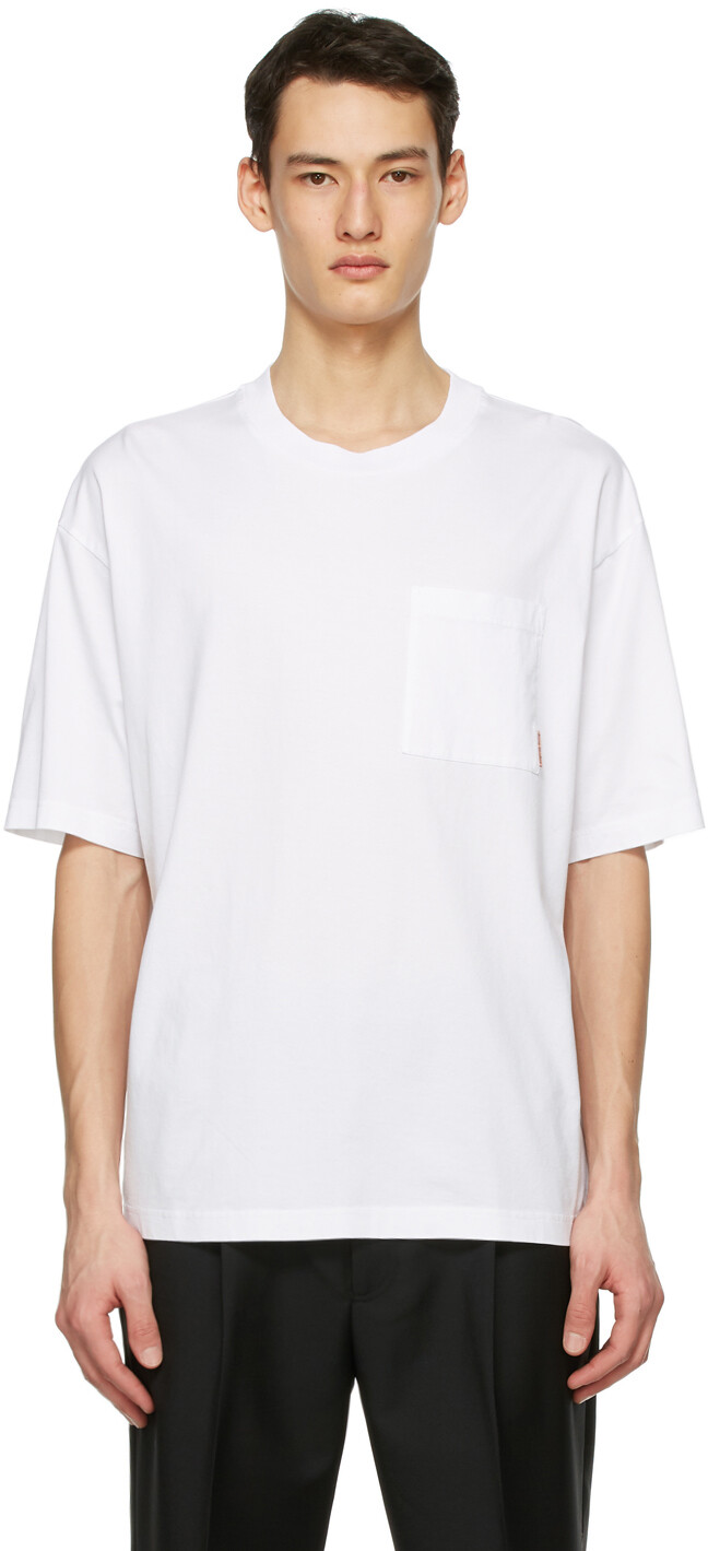 

Белая футболка с карманом Acne Studios