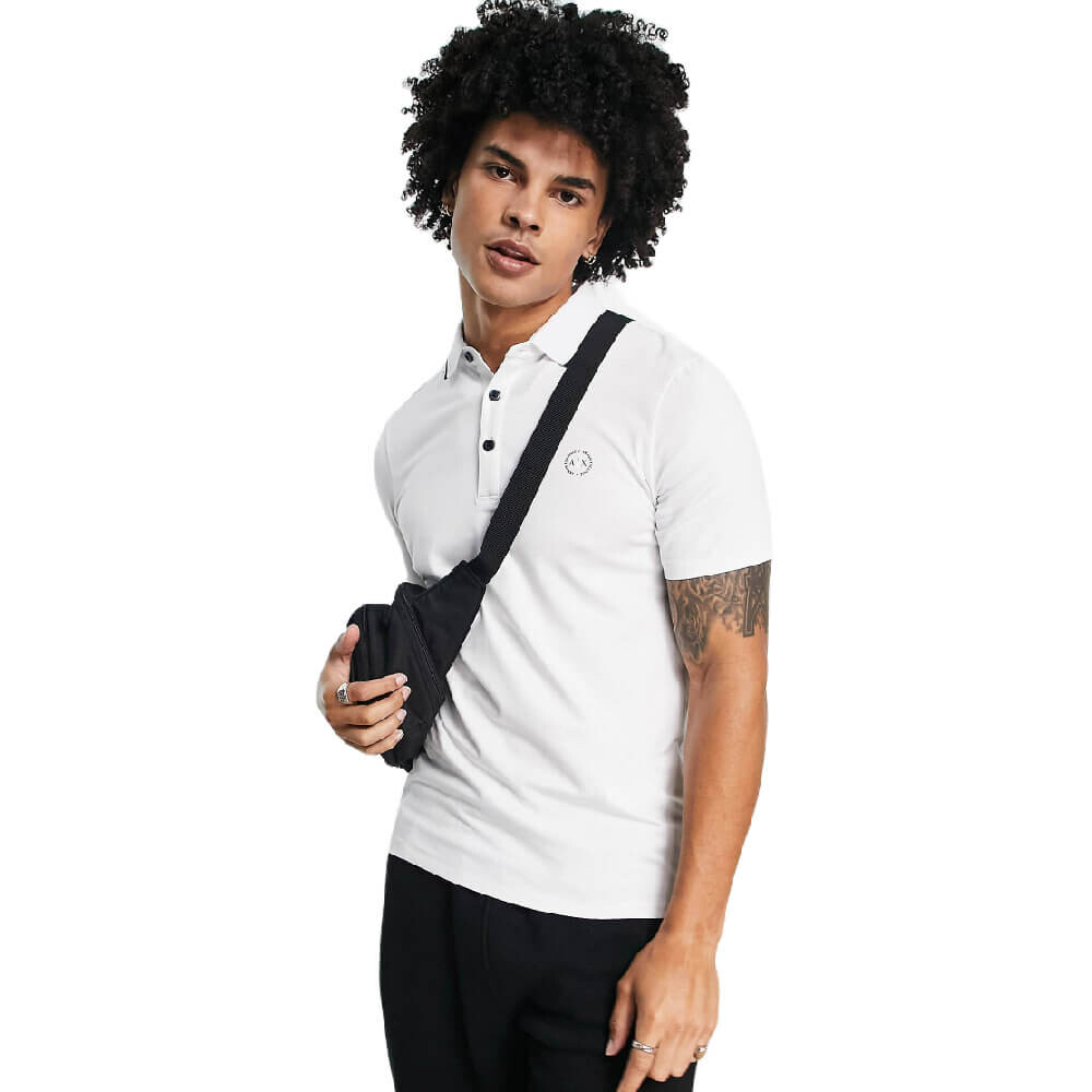 

Рубашка-поло Armani Exchange Tipped, белый