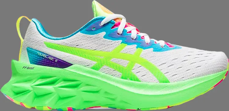 

Кроссовки wmns novablast 2 'white safety yellow' Asics, белый