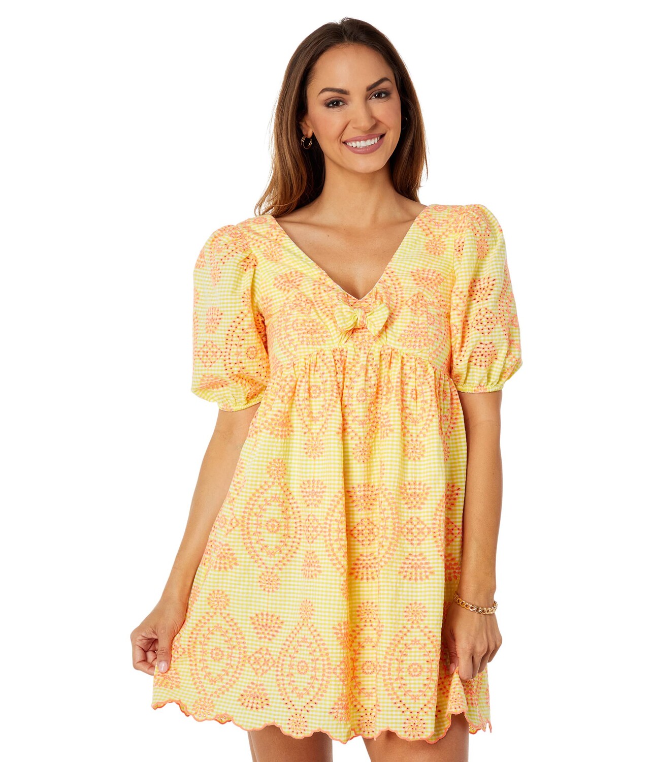 

Платье Lilly Pulitzer, Sarafina Short Sleeve Eyelet