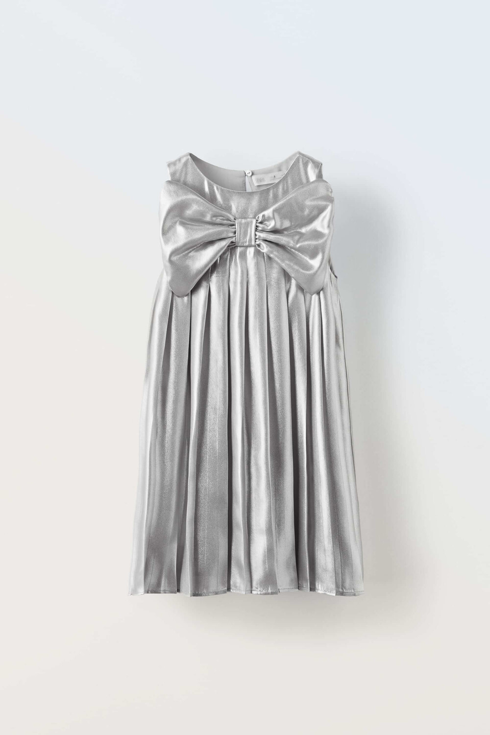 

Платье для девочки Zara Sequinned Box Pleat, серебристый