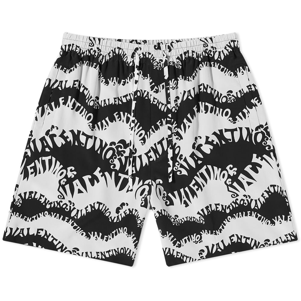 

Шорты Valentino Waves Logo Print Bermuda Short