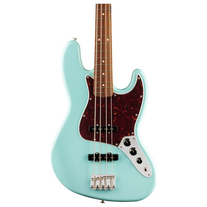 

Бас-гитара Fender Vintera '60s Jazz Bass, накладка на гриф Pau Ferro, цвет Daphne Blue с сумкой для переноски 149633304