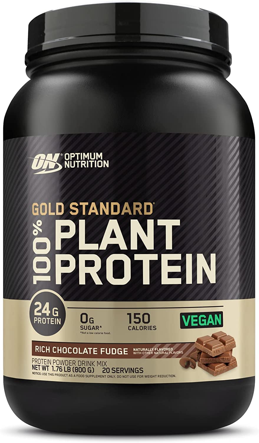 Растительный протеин Optimum Nutrition Gold Standard 100%, 800 г, шоколадная помадка цена и фото