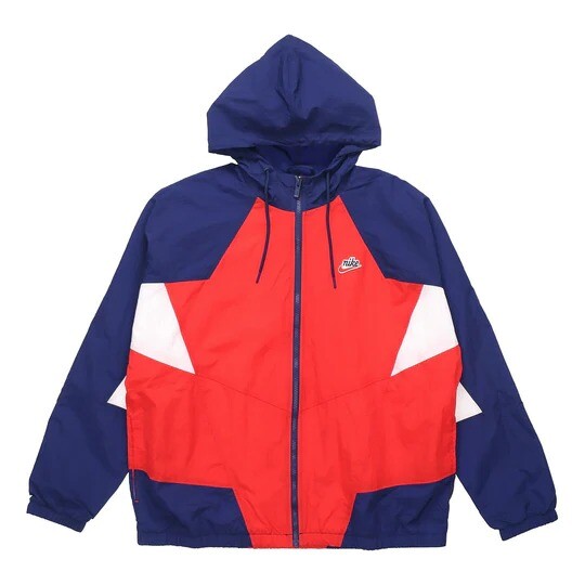 

Куртка Nike Sportswear Heritage Windrunner, синий/красный/белый