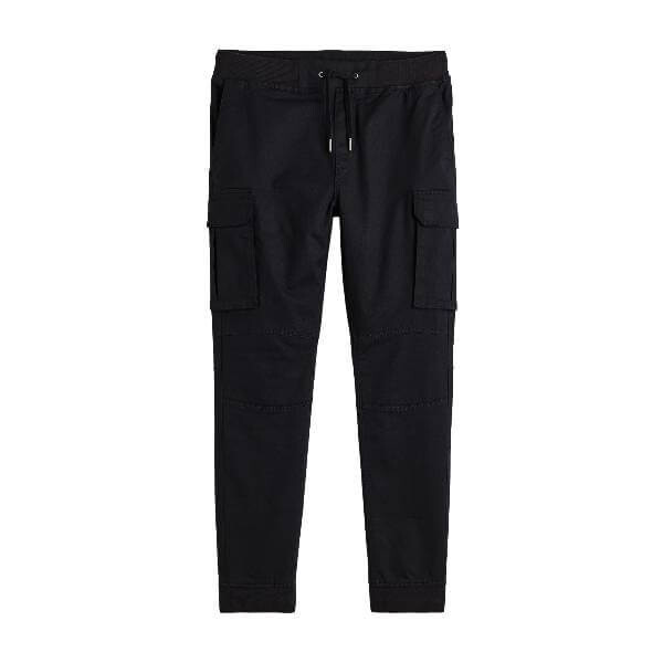 

Брюки-джоггеры H&M Skinny Fit Cargo Joggers, черный