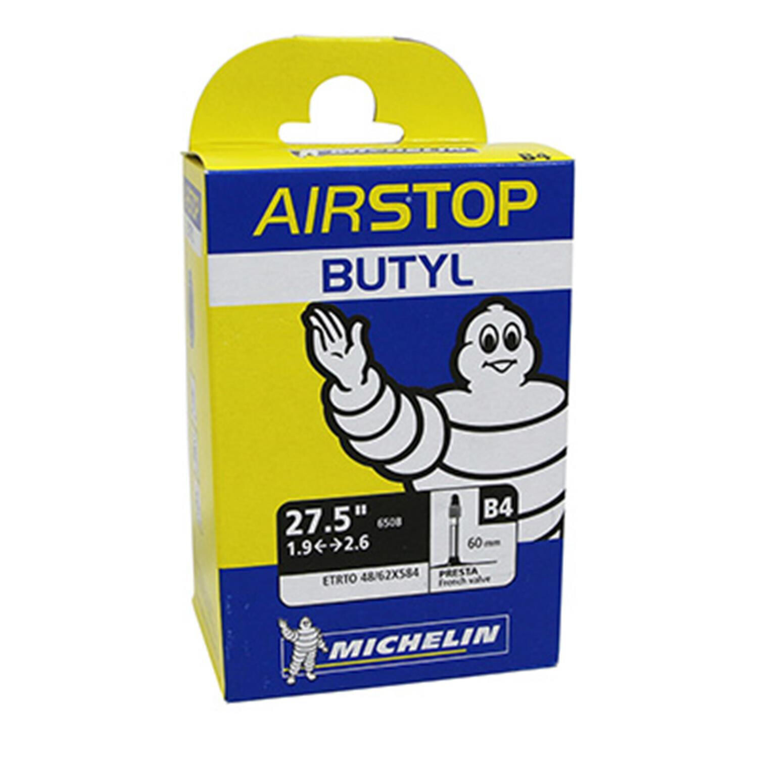 

Трубка Airstop B4 27,5 дюймов - Presta MICHELIN, черный / черный / серебристый