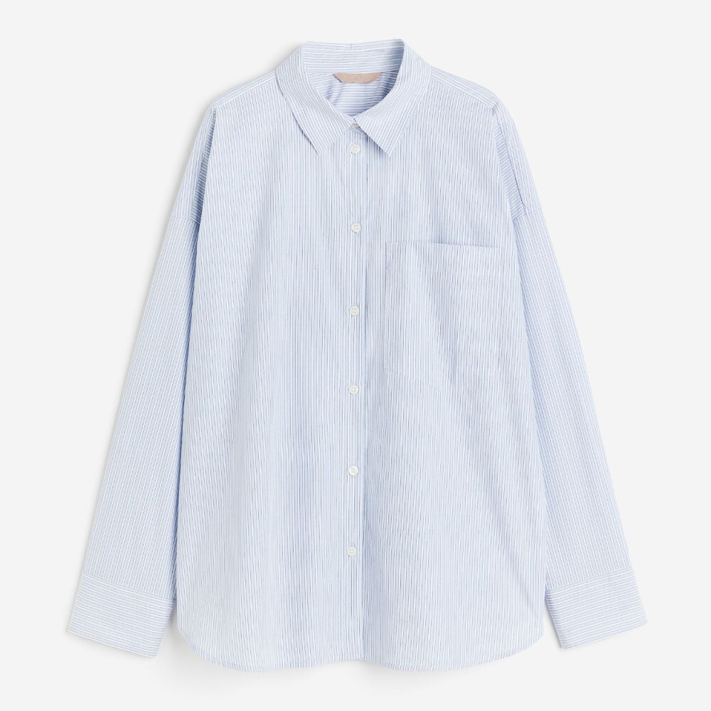 

Рубашка H&M Cotton, голубой
