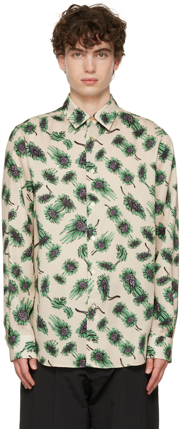 

Рубашка Off-White & Green Digital Daisy Paul Smith