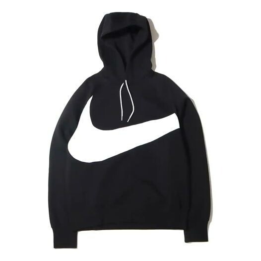 

Худи Nike Sportswear Swoosh Tech Fleece Contrasting Colors Large, черный/белый