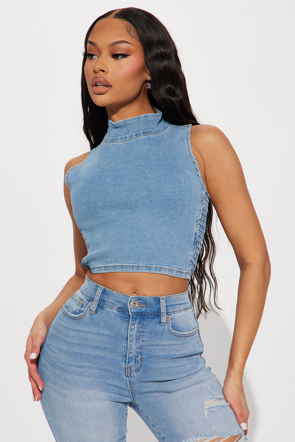 

Топ Fashion Nova FN7104FT27, синий