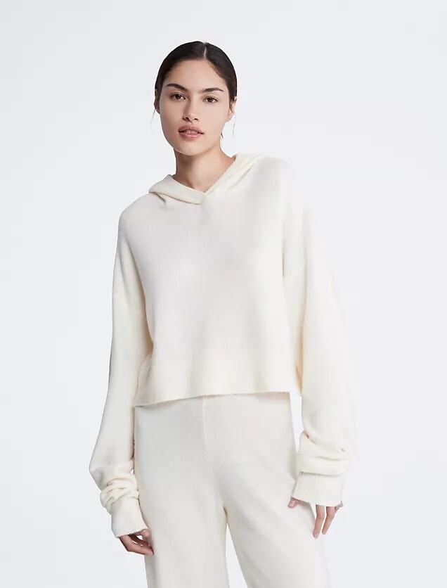 

Толстовка Calvin Klein Sweater Lounge Plush, кремовый, Бежевый