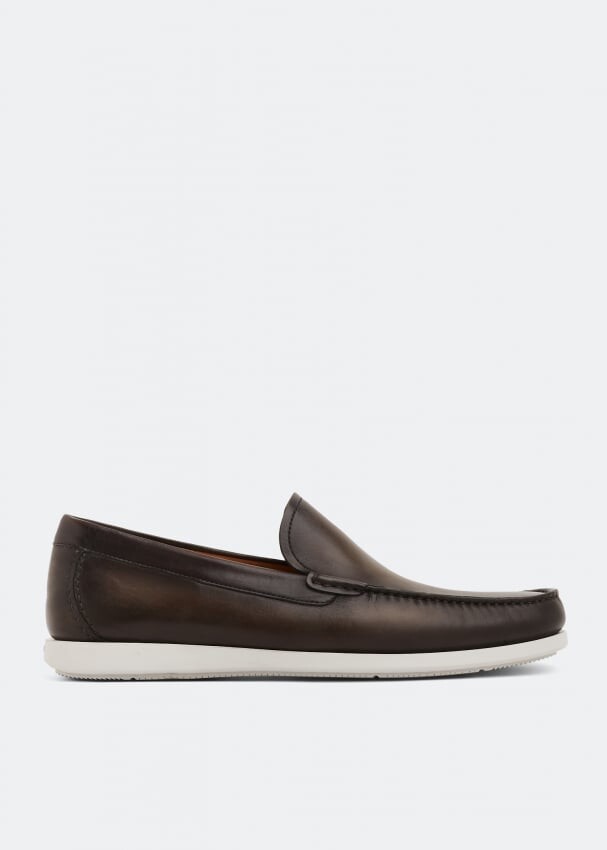 

Лоферы MAGNANNI Leather loafers, коричневый