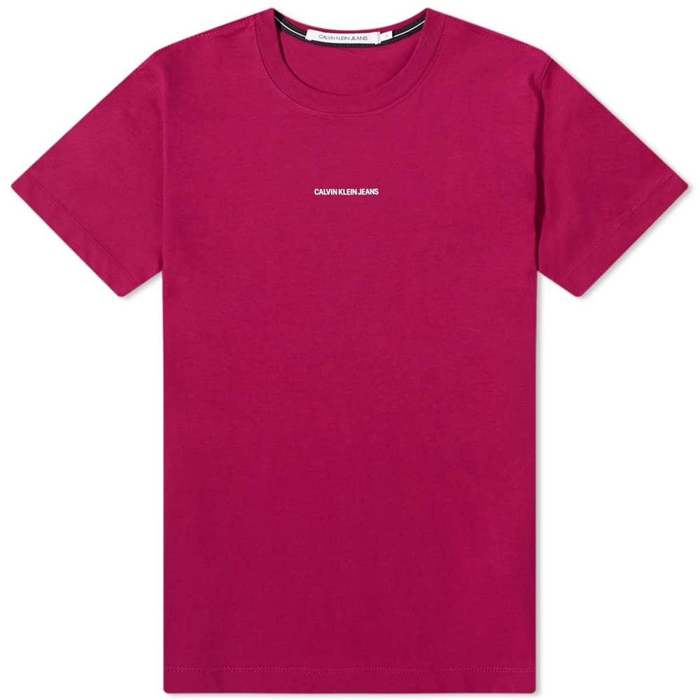 

Футболка Calvin Klein Micro Branding Essential Tee, Красный