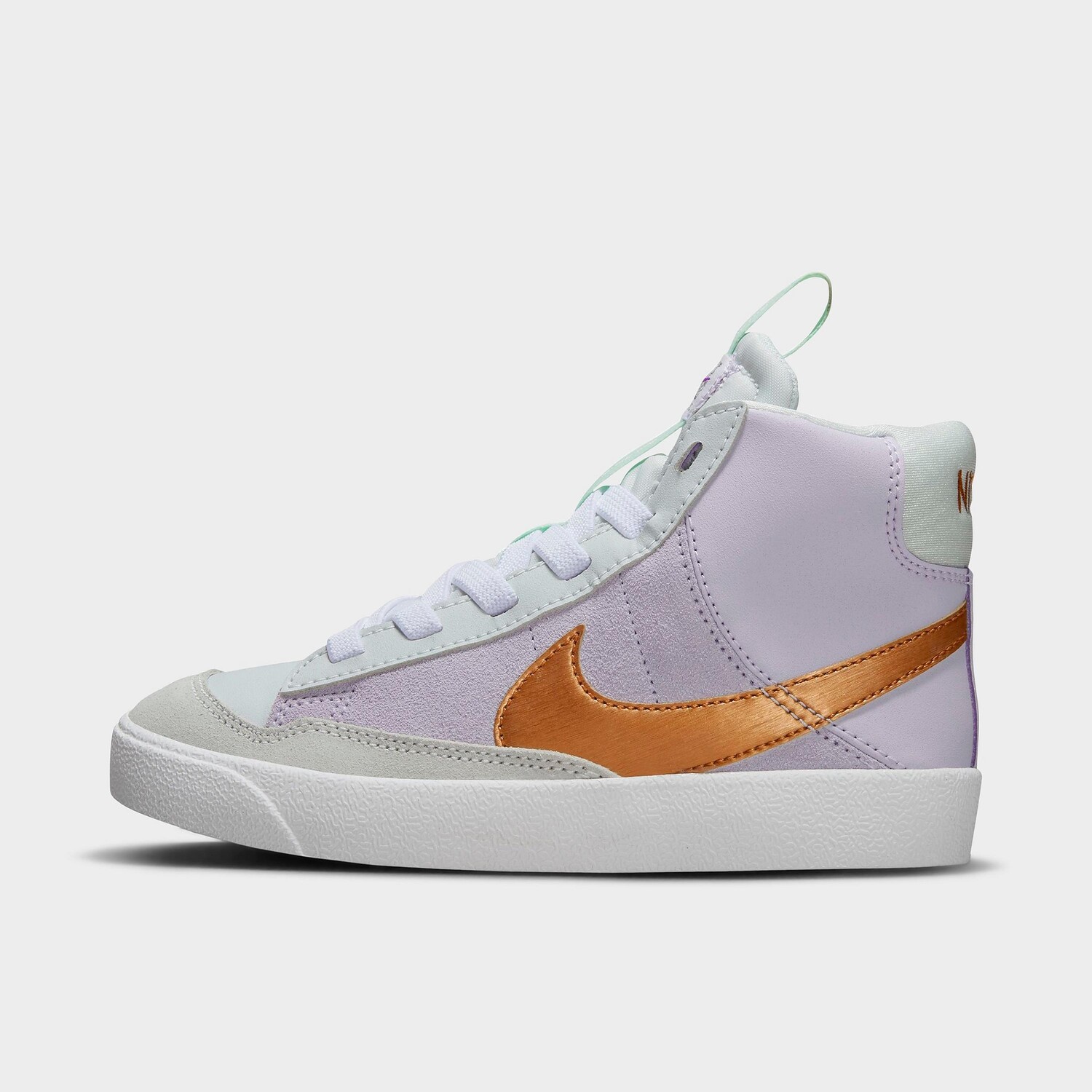 

Nike Blazer Mid '77 SE Dance Stretch Lace Casual Shoes для девочек для маленьких детей, фиолетовый