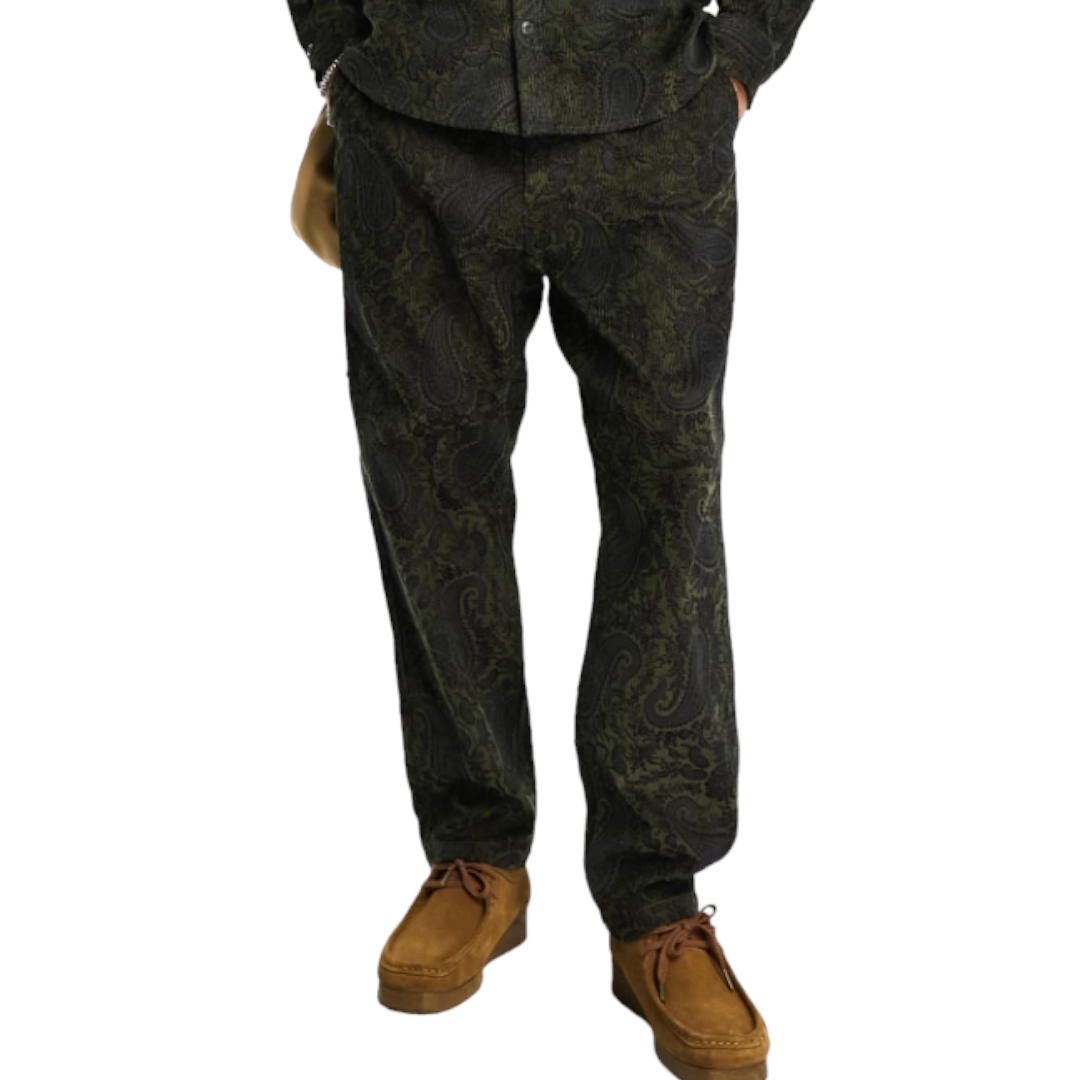 Брюки Carhartt WIP Flint Paisley Regular Tapered Corduroy, зеленый брюки tu классического кроя 42 44 размер новые