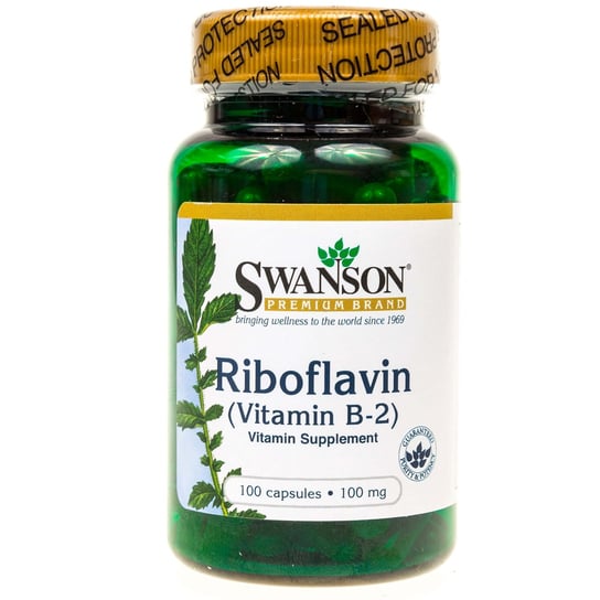Биологически активная добавка Витамин B-2 Рибофлавин Swanson, 100 капсул
