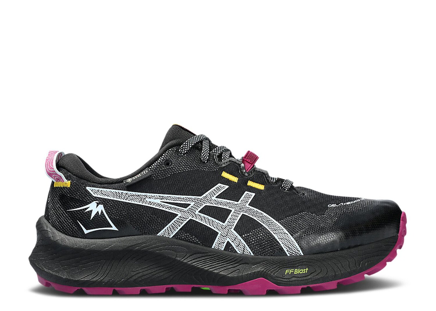 

Кроссовки ASICS Wmns Gel Trabuco 12 Gore-Tex 'Black Light Blue Blackberry', черный
