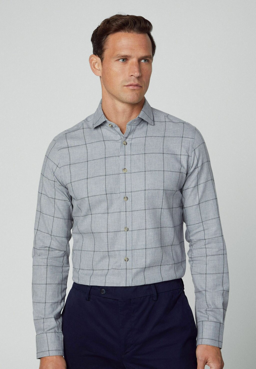 

Рубашка WINDOWPANE Hackett London, серый