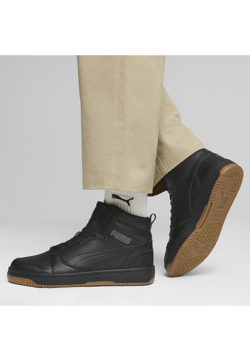 

Высокие туфли Puma REBOUND UNISEX, цвет black shadow gray gum