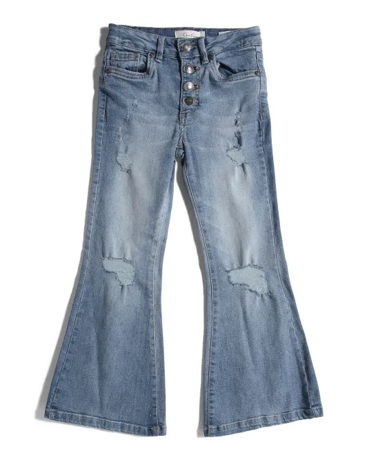 

Джинсы-клеш для больших девочек Jessica Simpson, цвет Medium Wash