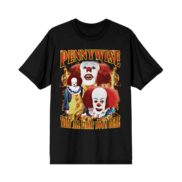 Футболка Pennywise IT 1990, черный фигурка exquisite gaming cable guy it 2 pennywise