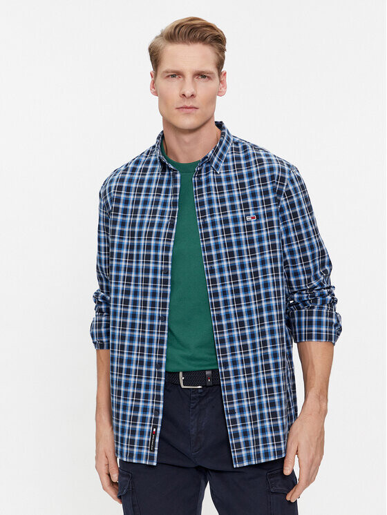 

Рубашка стандартного кроя Tommy Jeans, синий