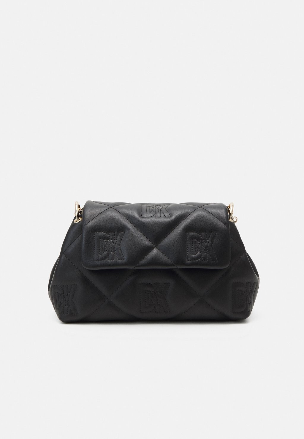 

Сумка через плечо FLAP CROSSBODY DKNY, черный/золотой