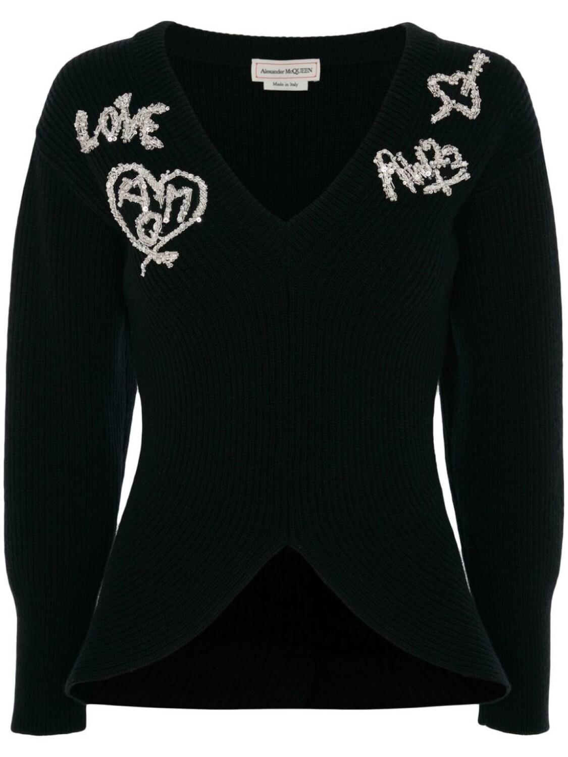 

Alexander McQueen топ с поясом, черный