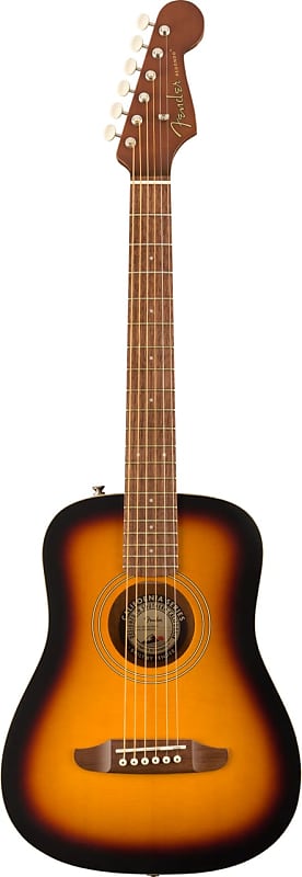 Акустическая гитара Fender Redondo Mini with Bag - Sunburst мини акустическая гитара fender redondo с чехлом натуральный цвет fender redondo mini acoustic guitar with gig bag natural