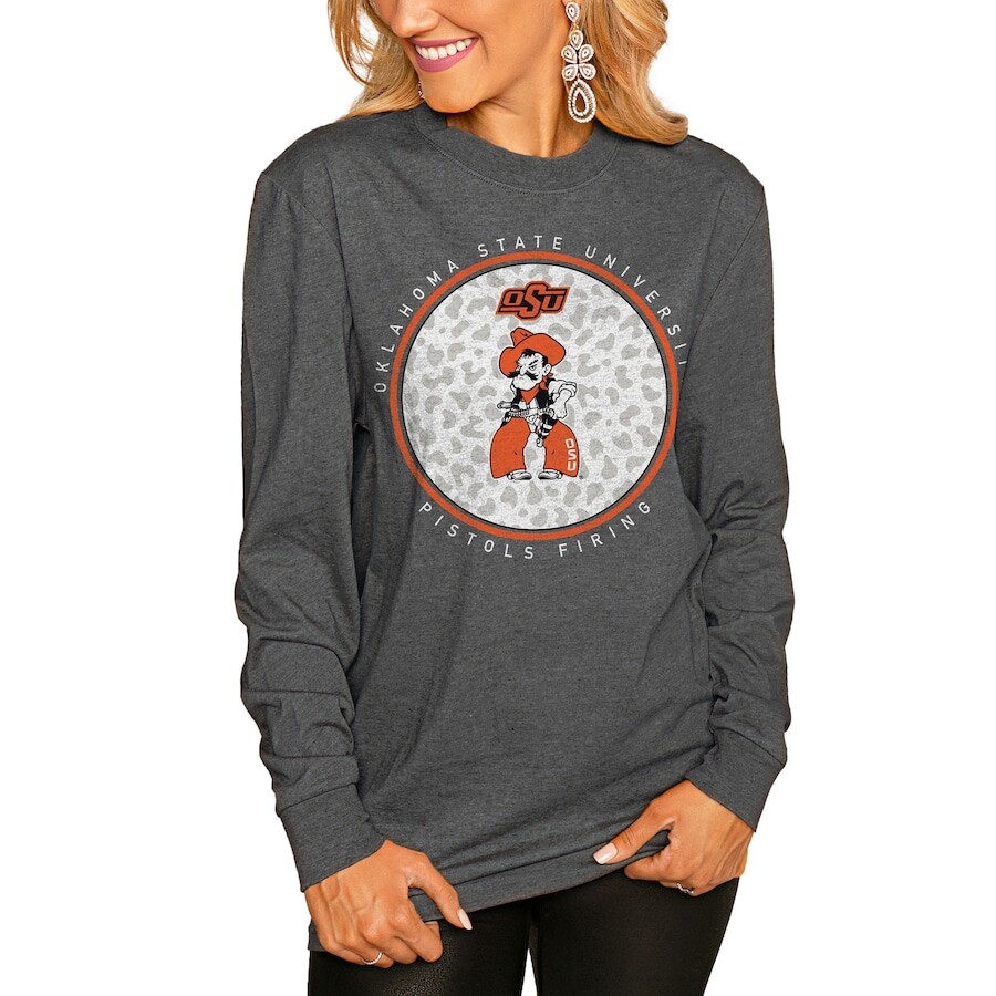 

Футболка с длинным рукавом Gameday Couture Oklahoma State Cowboys, угольный