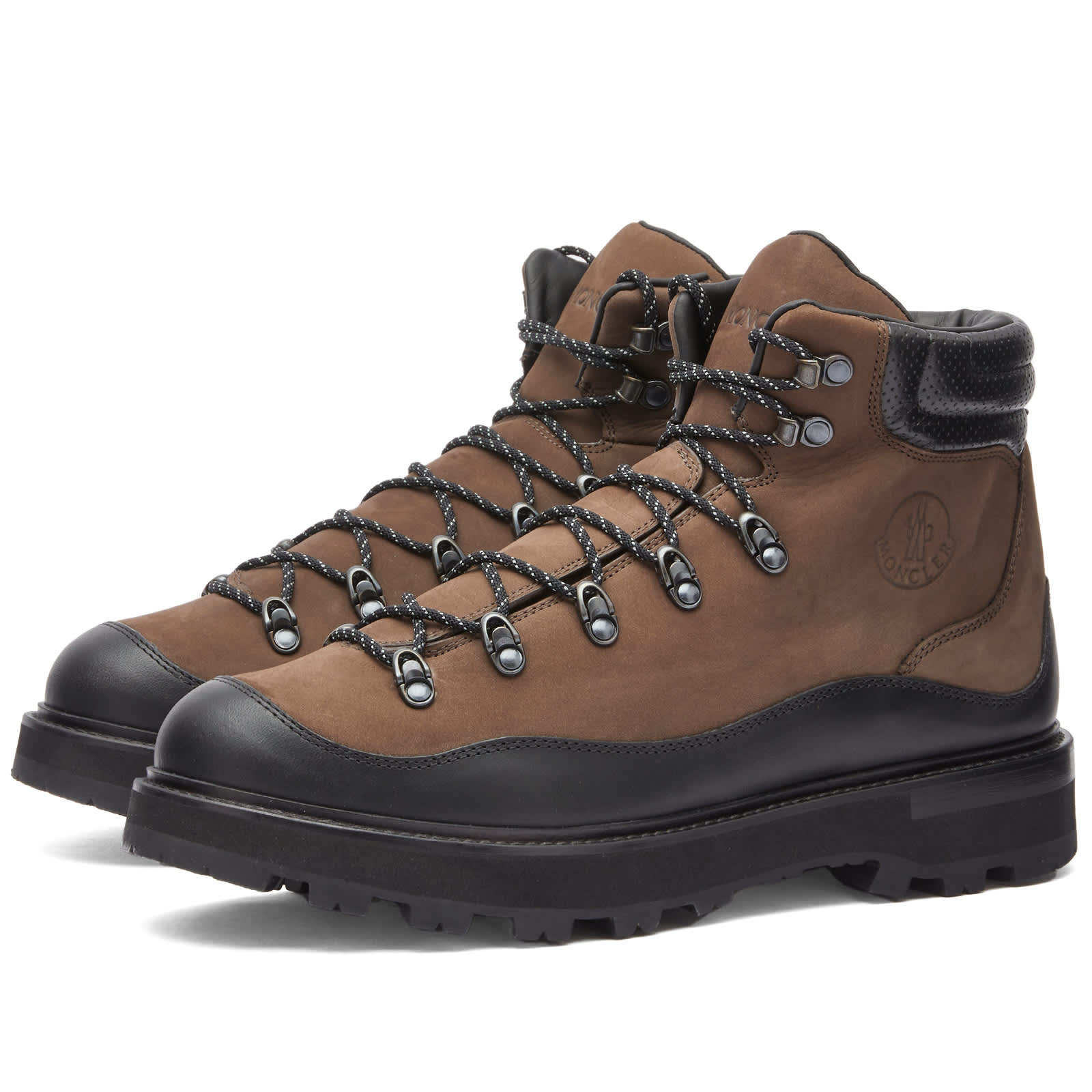 Ботинки Moncler Peka Trek Hiking Boots, цвет Brown & Black