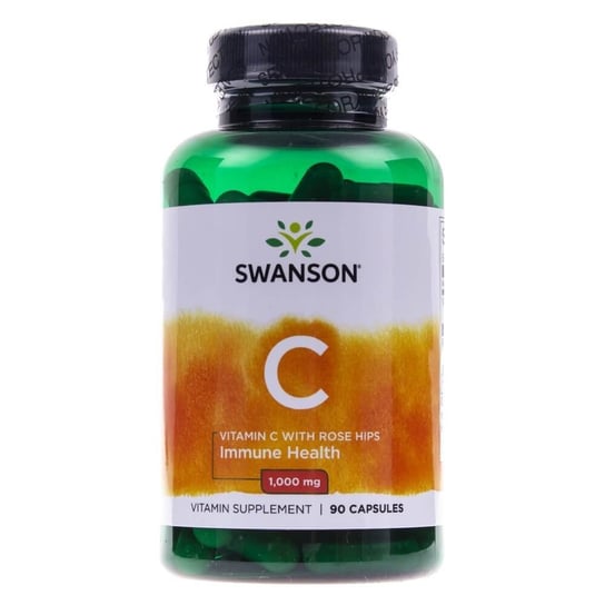 Swanson, Витамин С с шиповником 1000 мг, 90 капсул swanson витамин с с плодами шиповника 1000 мг 250 капсул