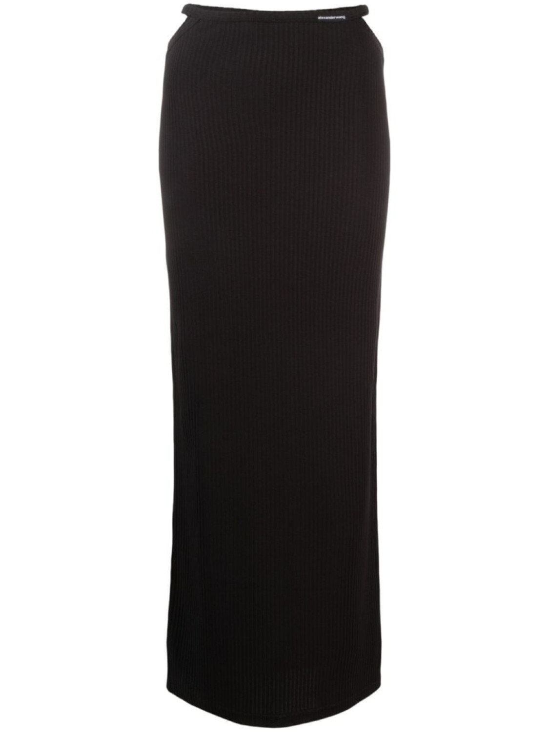 

Alexander Wang юбка макси в рубчик, черный