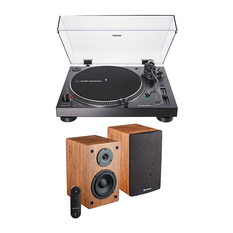 Проигрыватель Knox Gear Audio Technica AT-LP120XBT-USB Bluetooth USB Turntable with Bluetooth Speakers crosley turntable system stereo speakers 2 speed bluetooth t100 turquoise