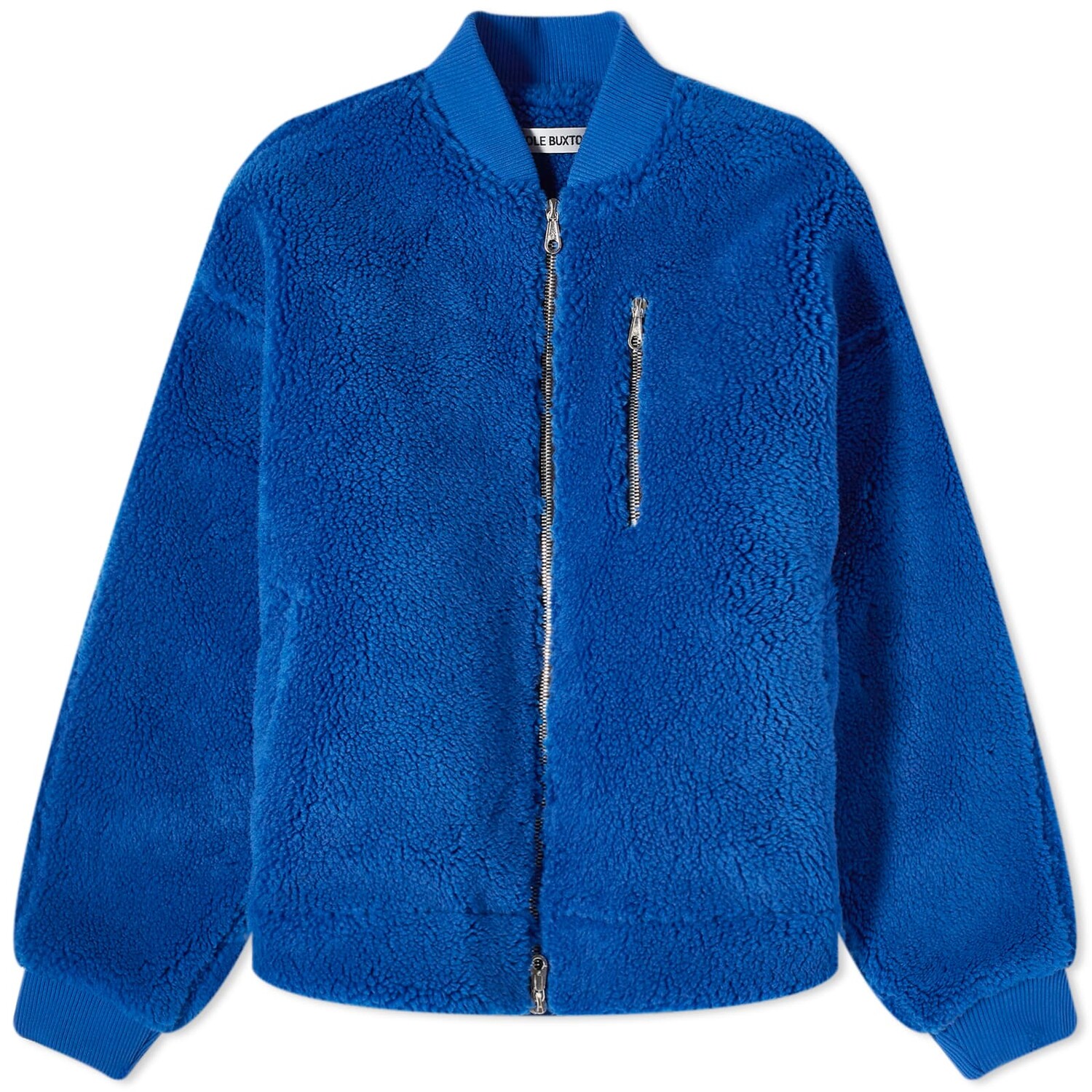 

Куртка Cole Buxton Fleece Bomber, цвет Cobalt Blue