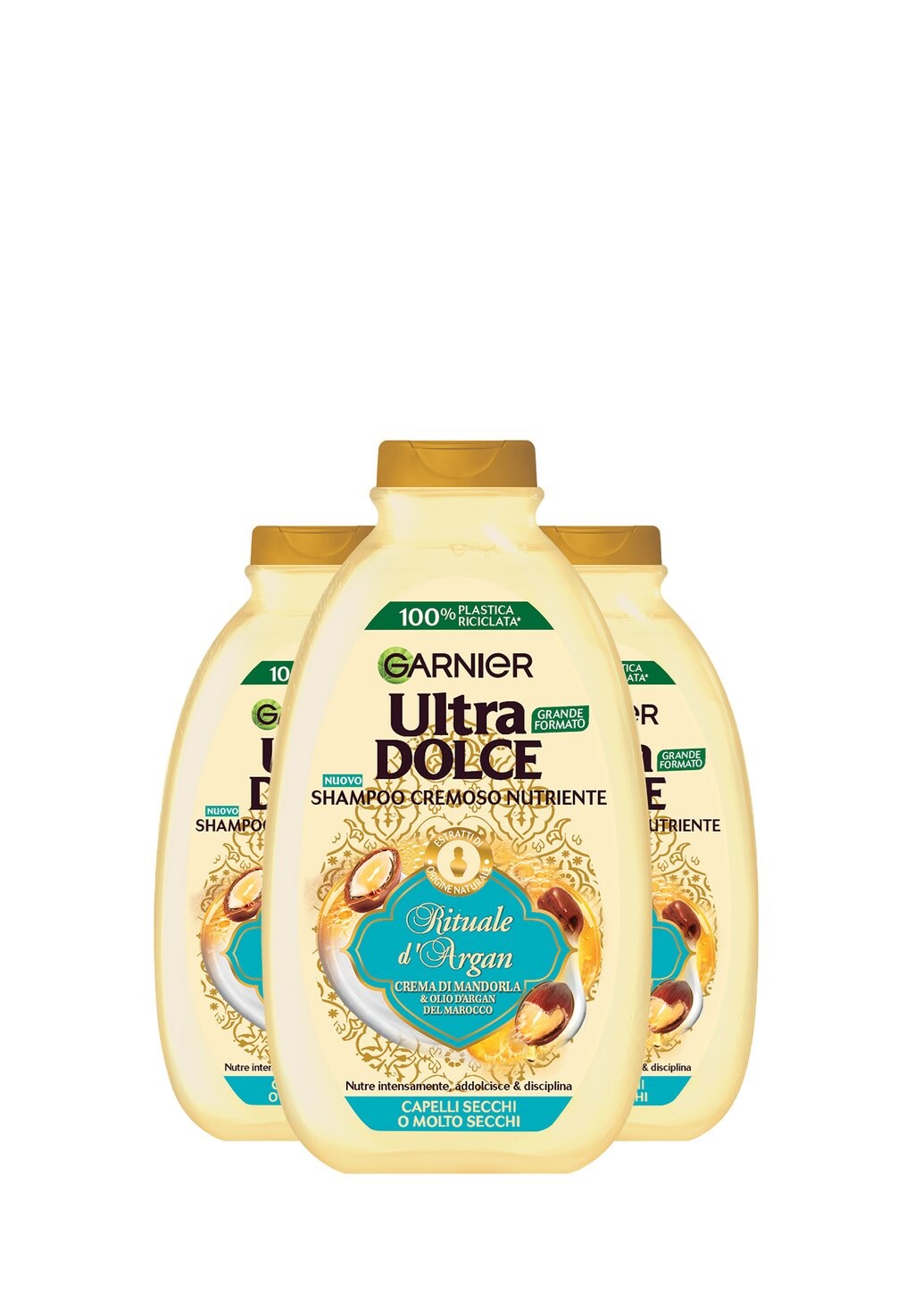 

Шампунь SHAMPOO ULTRA DOLCE RITUALE D'ARGAN, 400ML, 3 PACK Garnier, прозрачный