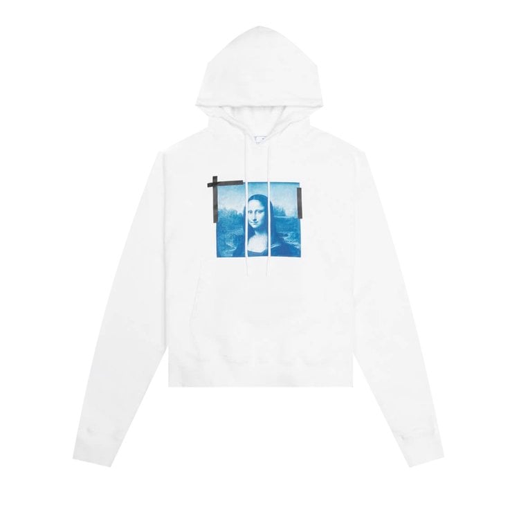 Худи Off-White Monalisa Over Hoodie 'White/Blue', белый - фото