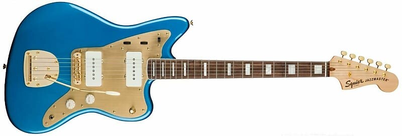 

Squier 40th Anniversary Jazzmaster, Gold Edition 2021 Lake Placid Blue