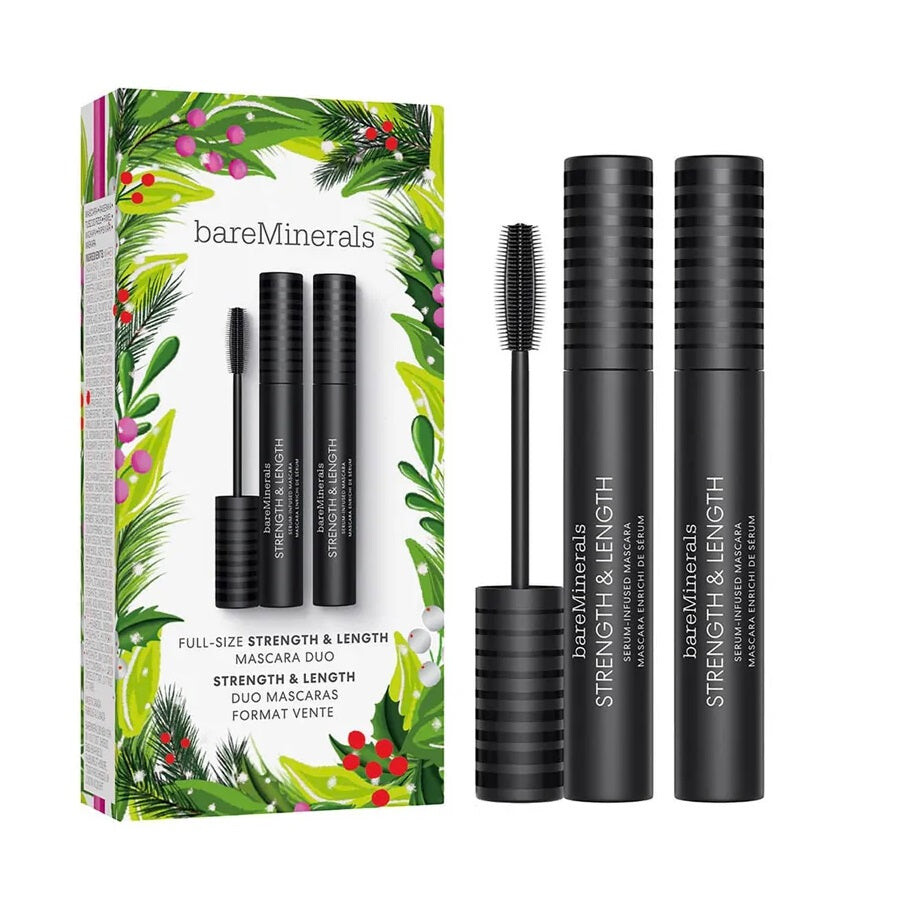 

bareMinerals Укрепляющая и удлиняющая тушь для ресниц Strength & Length Mascara Duo 2x8 мл