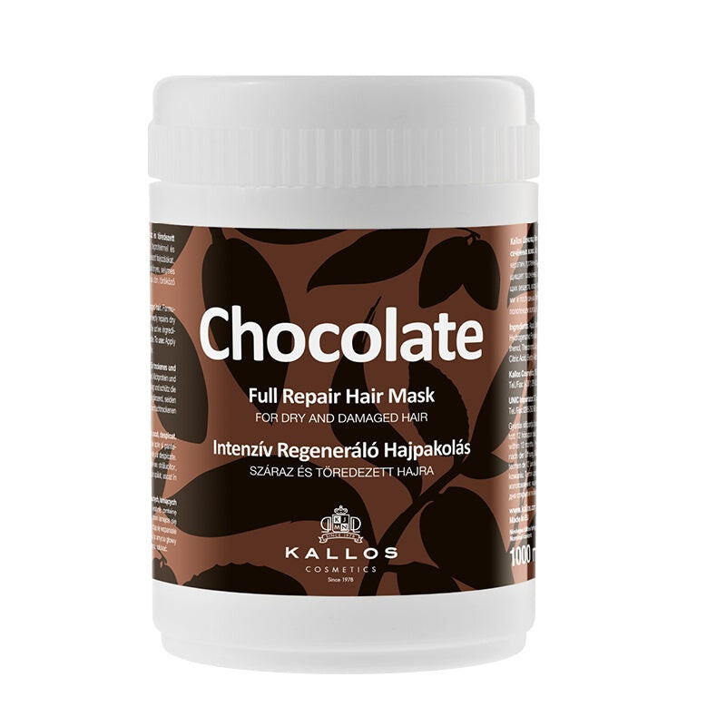 

Kallos Chocolate Full Repair Hair Mask Интенсивно восстанавливающая маска для сухих и поврежденных волос 1000мл